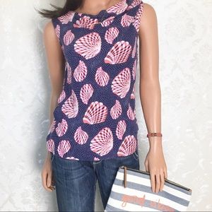 Lilly Pulitzer Tops - Lilly Pulitzer Great Escape Seashell Cowl Neck Top Lilly Pulitzer Tops - Lilly Pulitzer Great Escape Seashell Cowl Neck Top